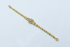 Gold-Tone Bracelet with Dazzling Cubic Zirconia Accent