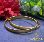 Classic Plain Gold Bangles (Set of 2)