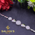 Sparkling Beaded Bracelet (Gold & Silver Tone)