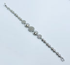 Sparkling Beaded Bracelet (Gold & Silver Tone)