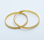 Classic Plain Gold Bangles (Set of 2)
